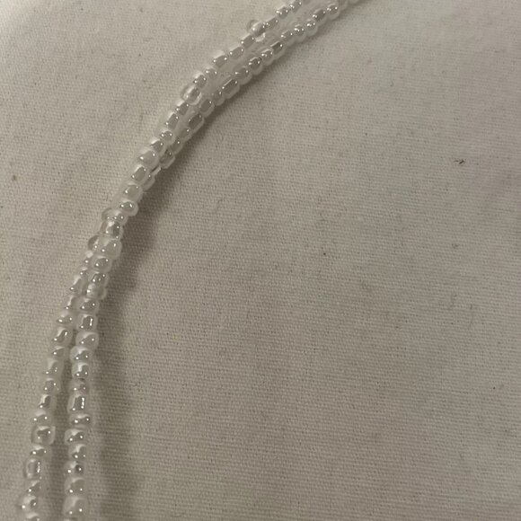 Elegant Vintage Aqua Green Seed Bead Balls 16" Choker Matching Earrings Necklace - Picture 8 of 10